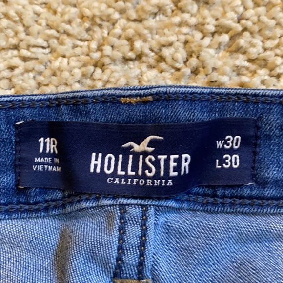 HOLLISTER juniors/women size 11R ULTRA HIGH RISE SUPER SKINNY JEANS. Rips/holes - Picture 9 of 15